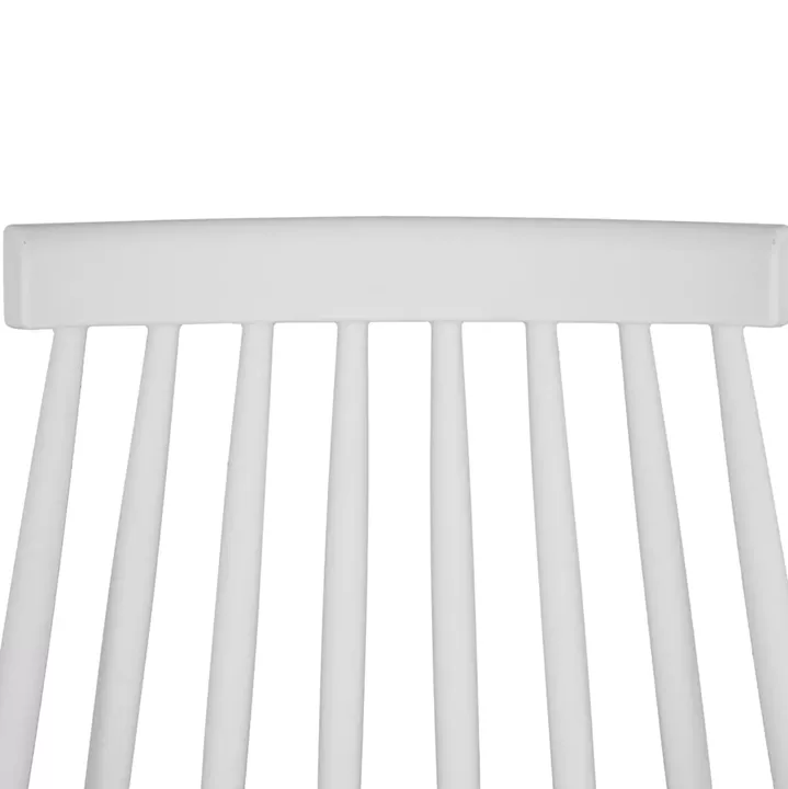 DINING SET 5PCS MINIMAL HM21172 MDF TOP IN WHITE-FRAMES IN NATURAL WOOD COLOR
