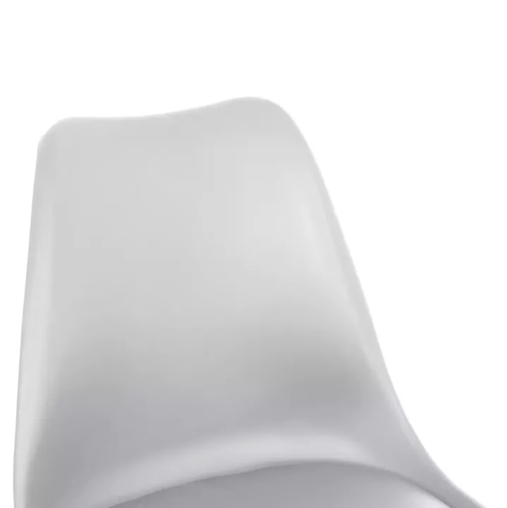DINING SET 5PCS VEGAS HM21184 MDF TOP IN WHITE--BEECH LEGS