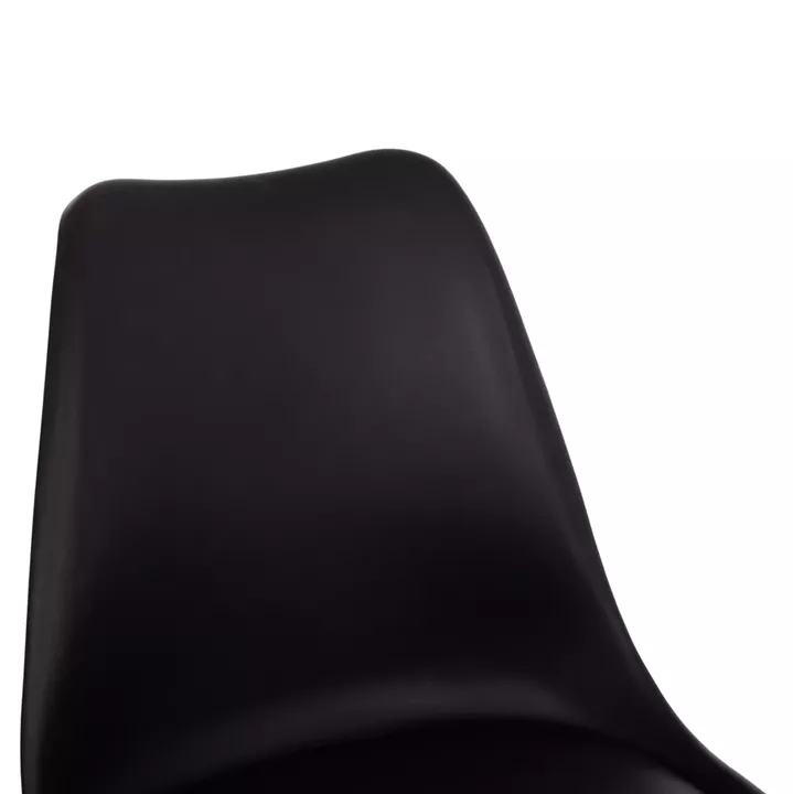 DINING SET 5PCS VEGAS HM21185 MDF TOP IN BLACK--BEECH LEGS