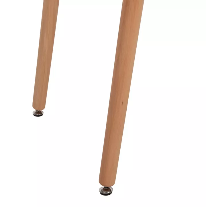 DINING SET 5PCS MINIMAL HM21178 MDF TOP IN BLACK-FRAMES IN NATURAL WOOD COLOR