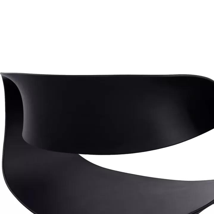 DINING SET 5PCS MAGGIE HM21187 MDF TOP & POLYPROPYLENE IN BLACK COLOR