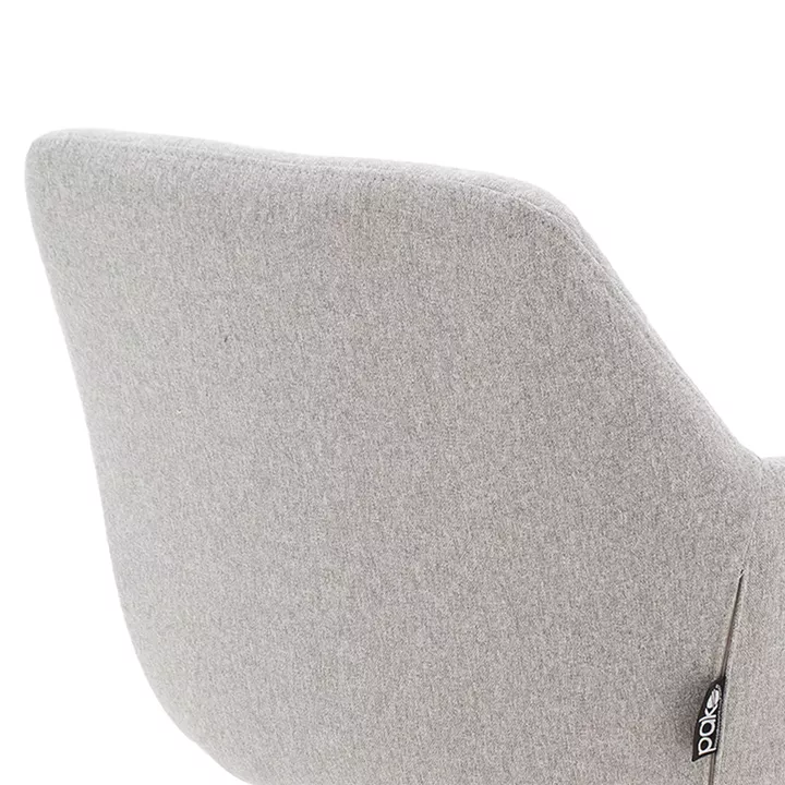 Armchair Nasima pakoworld fabric grey-natural 57x58x84cm