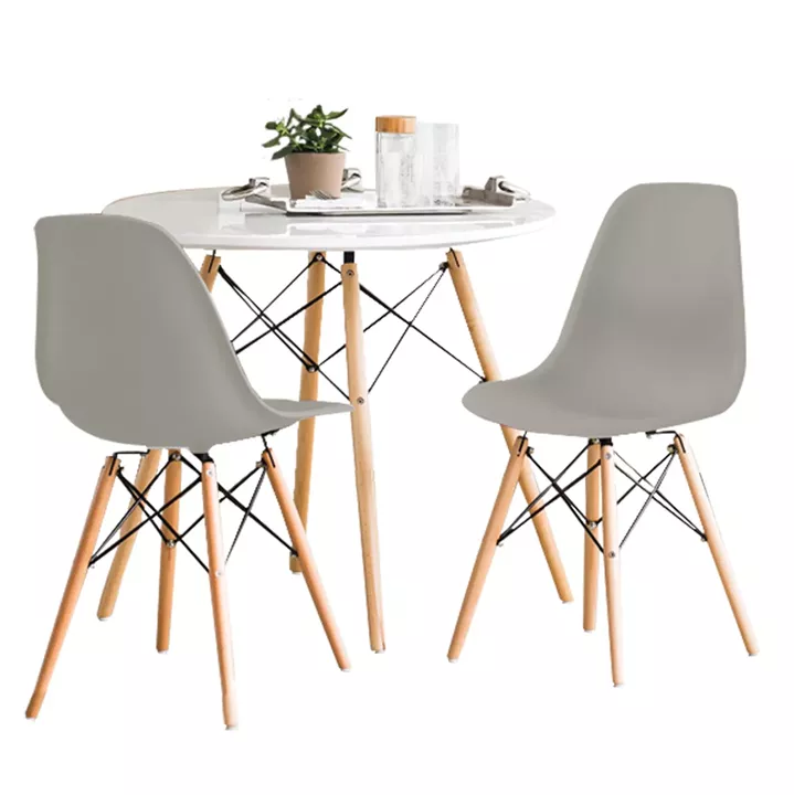 HM11737 Dining Set 3 pcs, table and 2 chairs  (HM0060.01, HM8460.10)