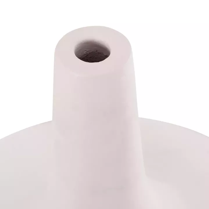 TABLE DECORATIVE VASE DENI HM4663.02M TERRACOTA IN WHITE--Φ30x29.5Hcm