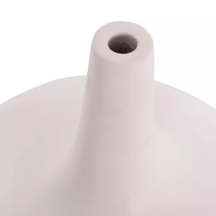 TABLE DECORATIVE VASE DENI HM4663.02M TERRACOTA IN WHITE--Φ30x29.5Hcm