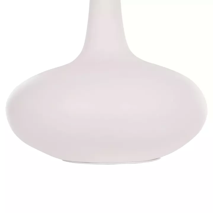 TABLE DECORATIVE VASE DENI HM4663.02M TERRACOTA IN WHITE--Φ30x29.5Hcm