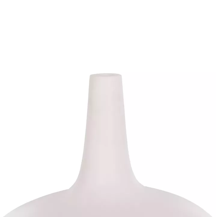 TABLE DECORATIVE VASE DENI HM4663.02M TERRACOTA IN WHITE--Φ30x29.5Hcm