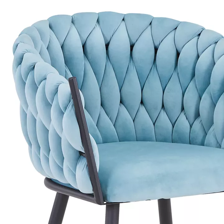 Vivian armchair pakoworld siel velvet-leg black metal 61x55x80cm