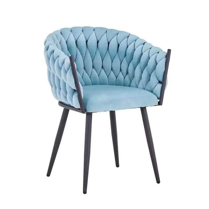 Vivian armchair pakoworld siel velvet-leg black metal 61x55x80cm