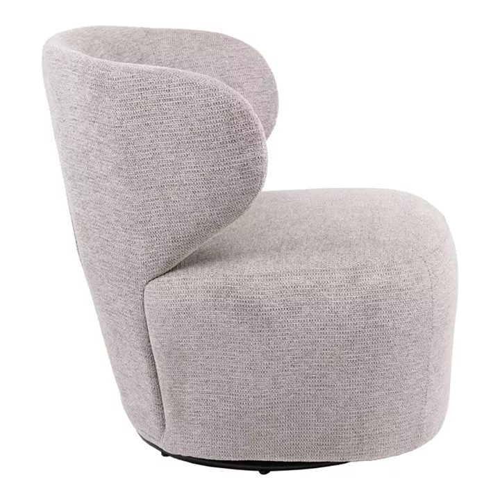 Armchair Marelia pakoworld rotating olive color fabric 73x76x76cm