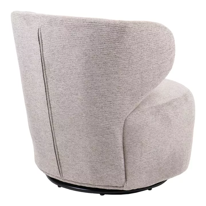 Armchair Marelia pakoworld rotating olive color fabric 73x76x76cm