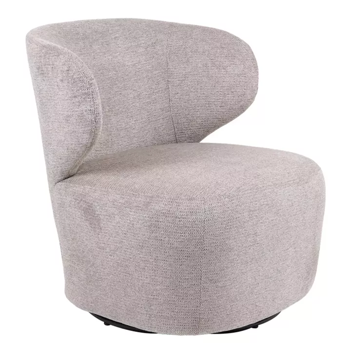 Armchair Marelia pakoworld rotating olive color fabric 73x76x76cm