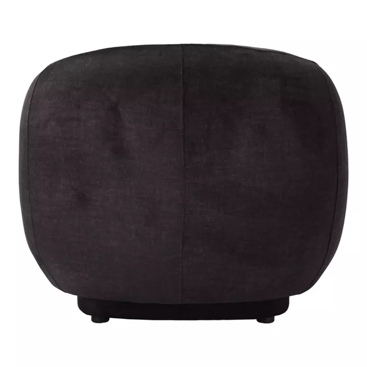 Armchair Freya pakoworld dark grey fabric color 93x87x76cm
