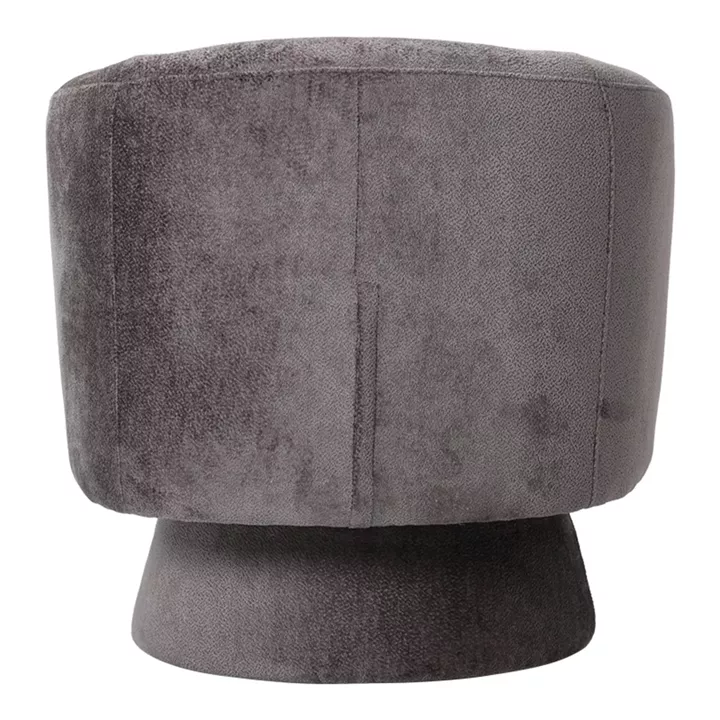 Kreslo pakoworld swivel armchair fabric in dark grey color 78x81x77cm