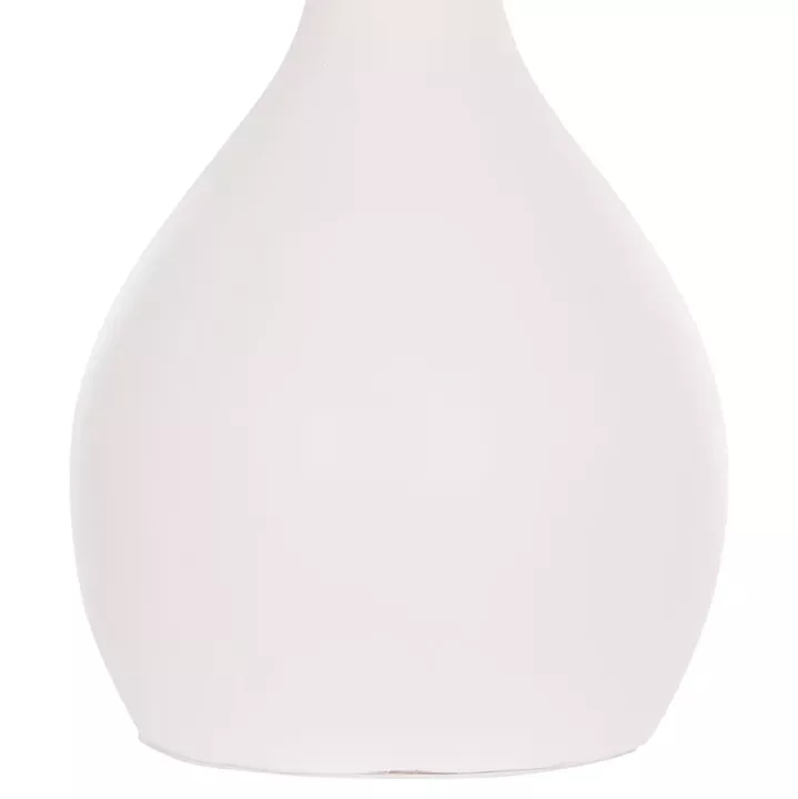 TABLE DECORATIVE VASE DENI HM4663.02L TERRACOTA IN WHITE--Φ26x39Hcm