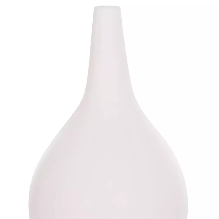 TABLE DECORATIVE VASE DENI HM4663.02L TERRACOTA IN WHITE--Φ26x39Hcm