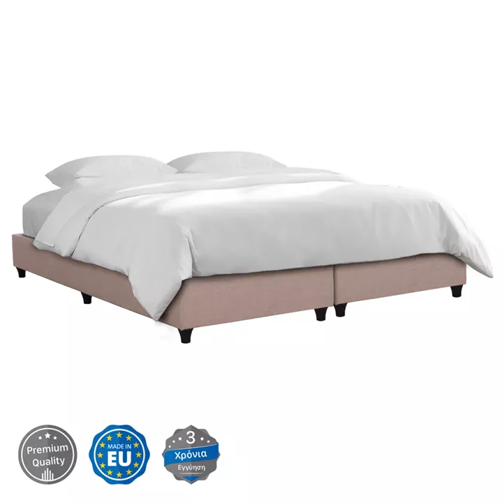 ΥΠΟΣΤΡΩΜΑ/ΚΡΕΒΑΤΙ ΥΠΕΡΔΙΠΛΟ SIGGY HM21217.01 ΜΠΕΖ ΥΦΑΣΜΑ--ΓΙΑ 160x200εκ.