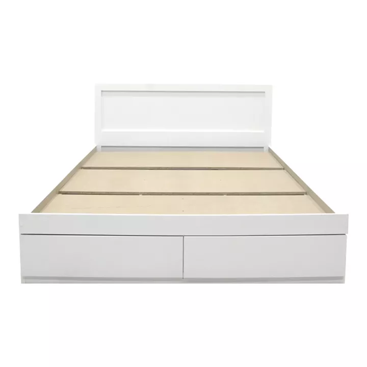 Bed Olympus pakoworld with drawer in white color 140x200cm