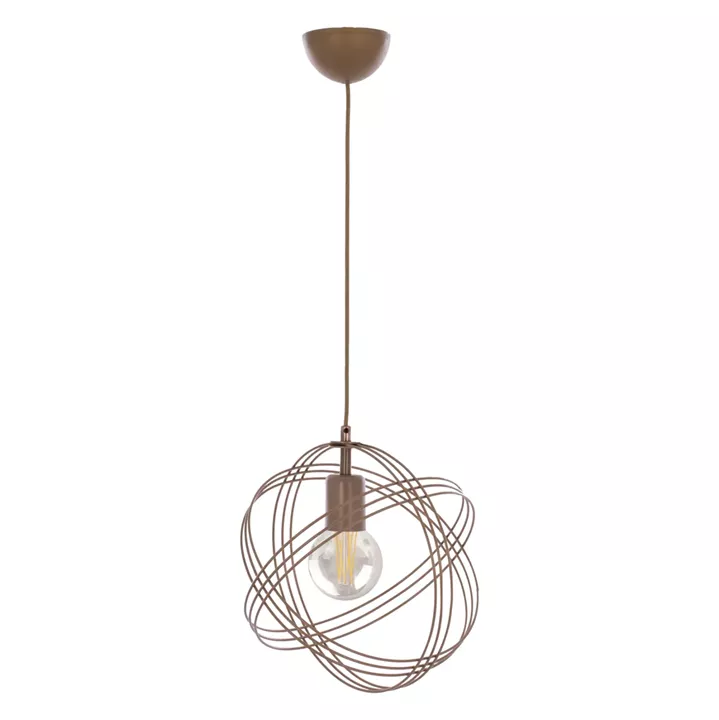 HM7505.02 Pendant ceiling lamp, copper color, one bulb, 