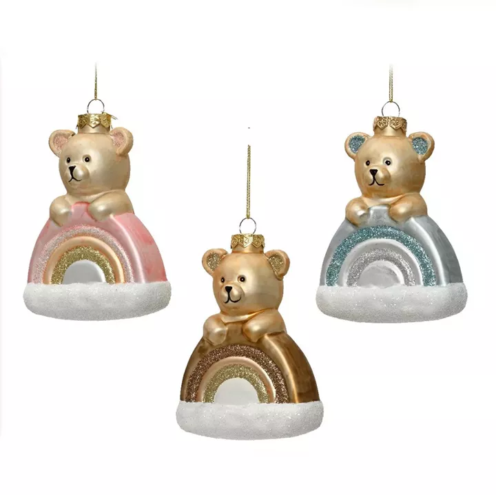 Beauty Home Στολίδι Rainbow Αρκουδάκι 11.3 x 8.3 x 13.5 cm      