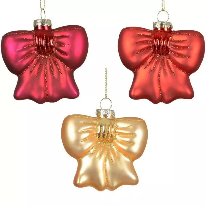 Beauty Home Γυάλινο Φιόγκος 8.2cm x 3.9cm x 8.5cm      