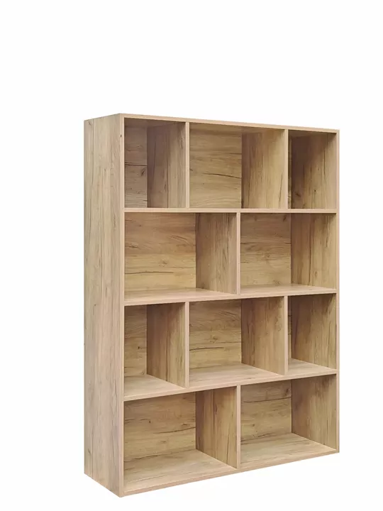 Βιβλιοθήκη Evergin pakoworld mdf σε oak απόχρωση 100x30x135εκ