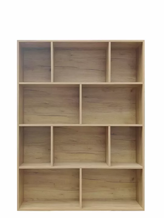 Βιβλιοθήκη Evergin pakoworld mdf σε oak απόχρωση 100x30x135εκ