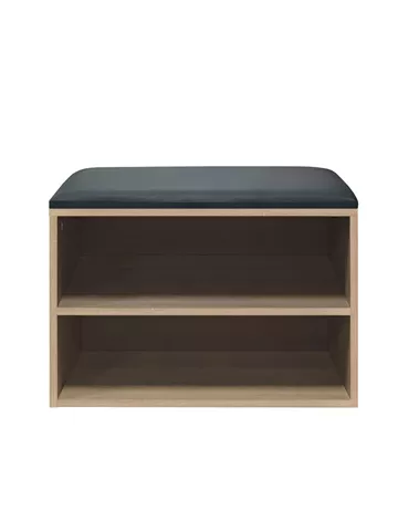 Shoe cabinet stool Kiana pakoworld 4 pairs in natural color 60x32x44cm