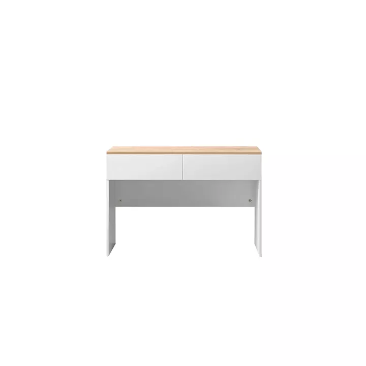 Study desk Beleton pakoworld with drawers mdf in oak-white color 100x50x75cm