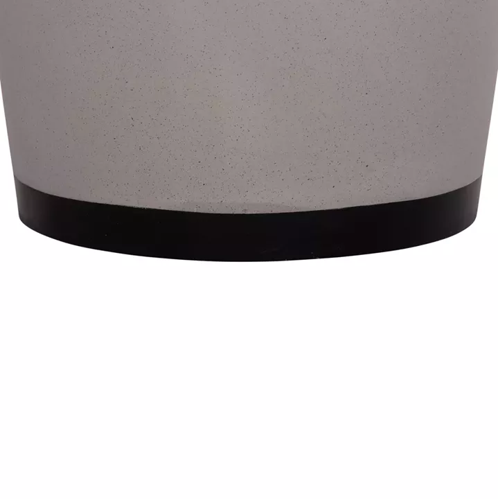 INDOOR PLANTER/POT SERIES TRYLL HM4690L FIBER CEMENT IN GREY & ROPE Φ40x25.5Hcm.