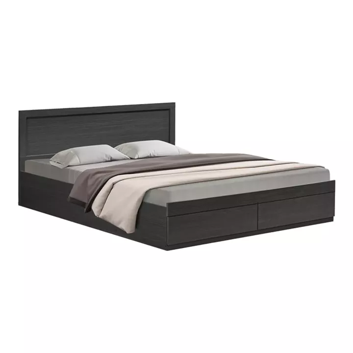 Bed Olympus pakoworld with drawer in wenge color 160x200cm