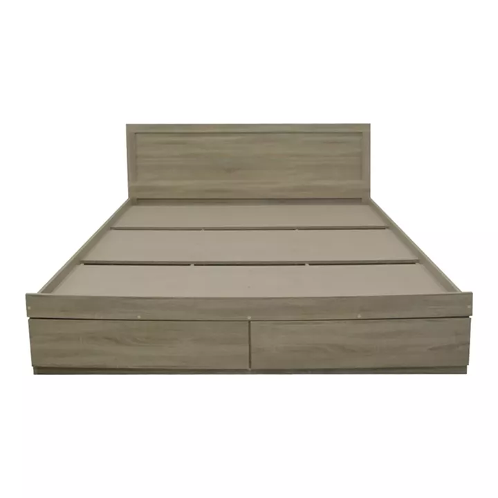 Bed Olympus pakoworld with drawer in light oak color 160x200cm