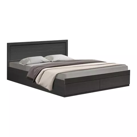 Bed Olympus pakoworld with drawer in wenge color 150x200cm
