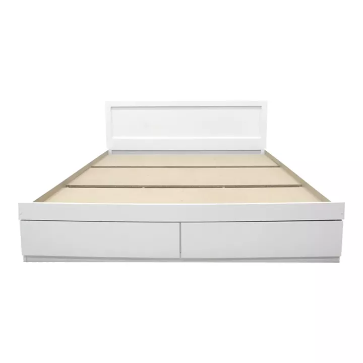 Bed Olympus pakoworld with drawer in white color 120x200cm