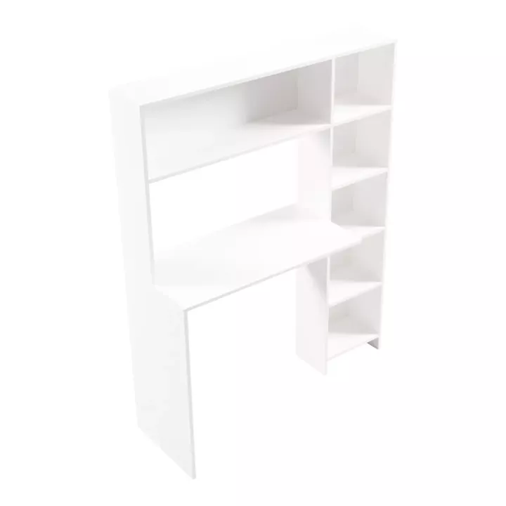 Janson pakoworld desk with bookcase in white 113.2x40x141.8cm