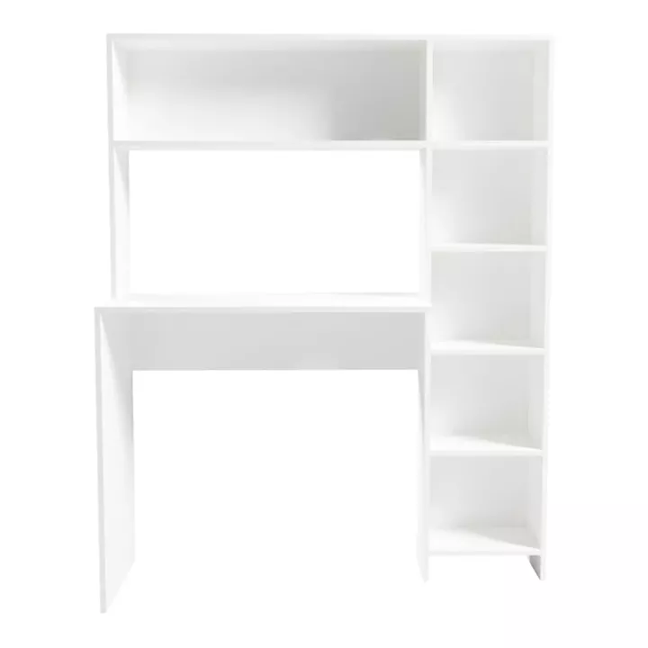 Janson pakoworld desk with bookcase in white 113.2x40x141.8cm