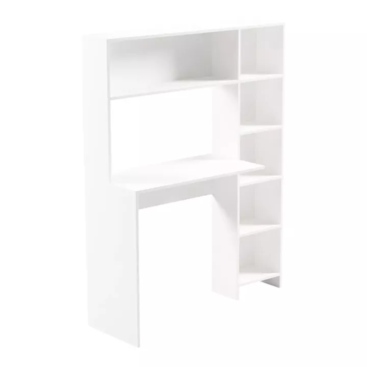 Janson pakoworld desk with bookcase in white 113.2x40x141.8cm