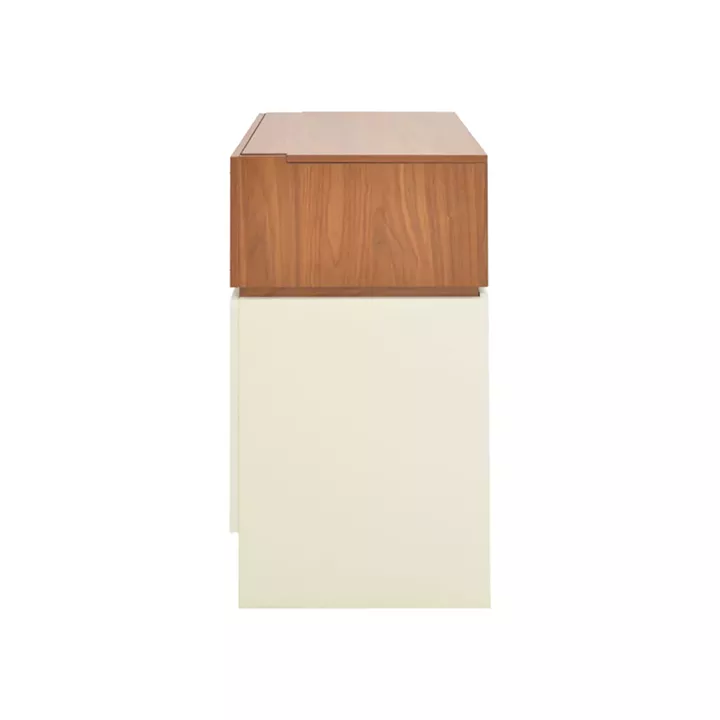 Dressing table Sonlen pakoworld in walnut-cream color 60x45x130cm