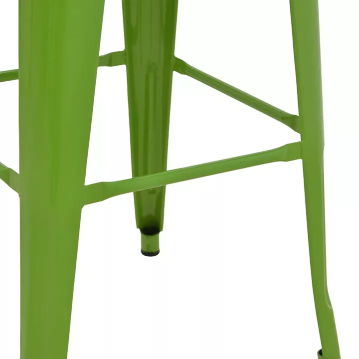 Bar stool Utopia pakoworld metal in green color 42x42x76cm