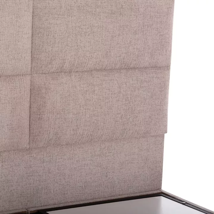 BED WITH STORAGE SPACE MILO HM738.22 BEIGE BOUCLE FABRIC FOR MATTRESS 140x200cm