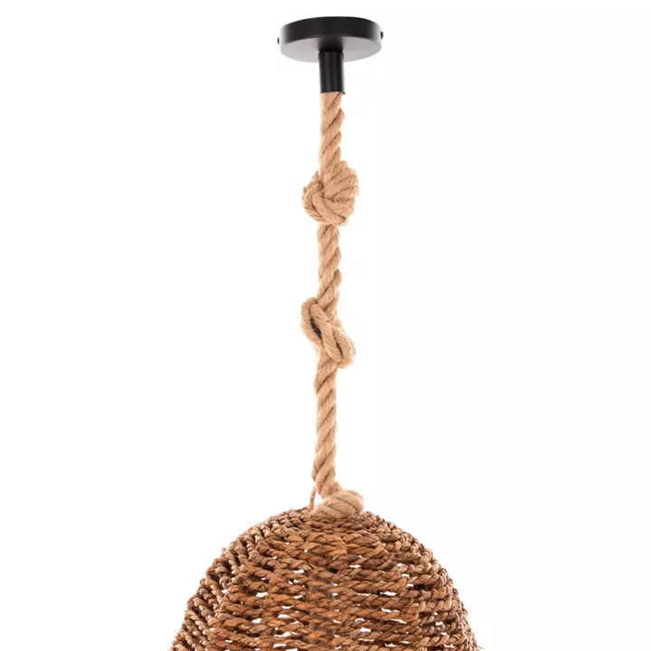 CEILING PENDANT LUMINAIRE SET HM11920 ROPE AND BANANA TREE FIBERS Φ100Χ205H cm.