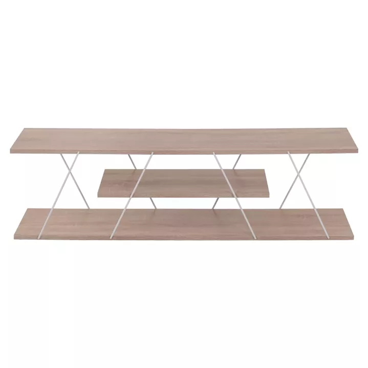 LIVING ROOM COMPOSITION 2PCS TARS HM11771.14 MELAMINE/METAL IN SONAMA-WHITE