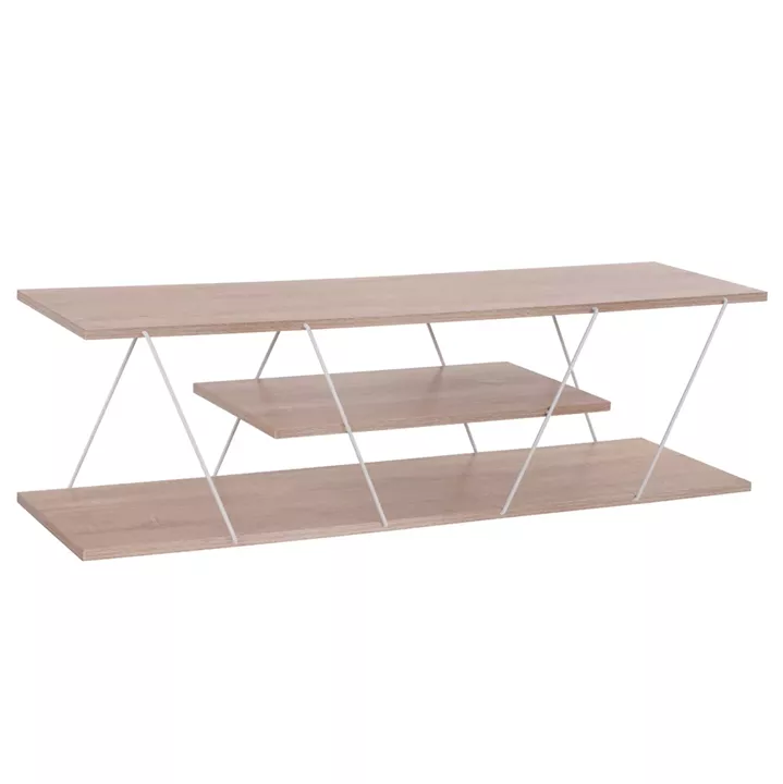 LIVING ROOM COMPOSITION 2PCS TARS HM11771.14 MELAMINE/METAL IN SONAMA-WHITE