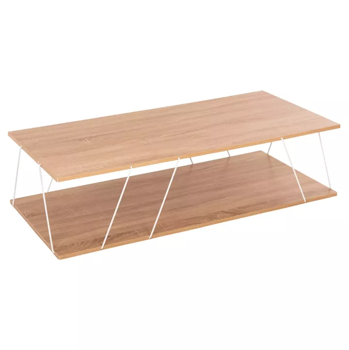 LIVING ROOM COMPOSITION 2PCS TARS HM11771.14 MELAMINE/METAL IN SONAMA-WHITE