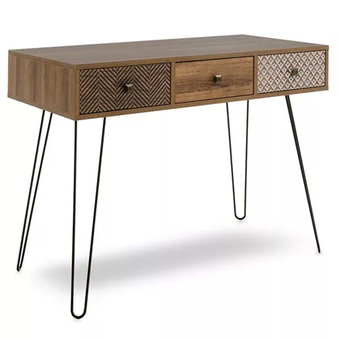 Console Boho pakoworld in walnut color 100x50,5x74,5cm