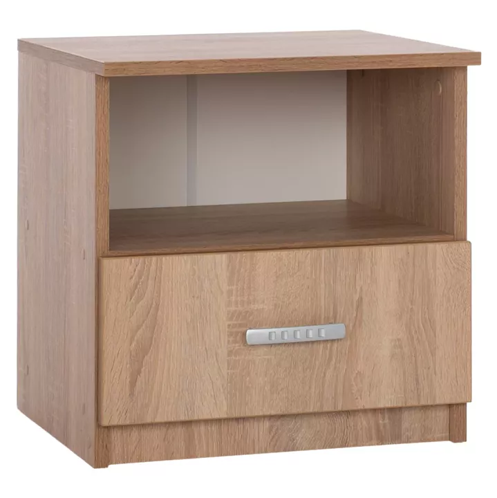 BEDROOM FURNITURE SET 5PCS ADLER HM11758 MELAMINE IN SONAMA OAK-FOR MATTRESS 160x200cm