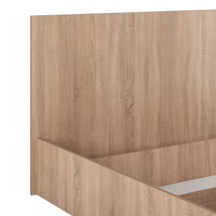 BEDROOM FURNITURE SET 5PCS ADLER HM11758 MELAMINE IN SONAMA OAK-FOR MATTRESS 160x200cm