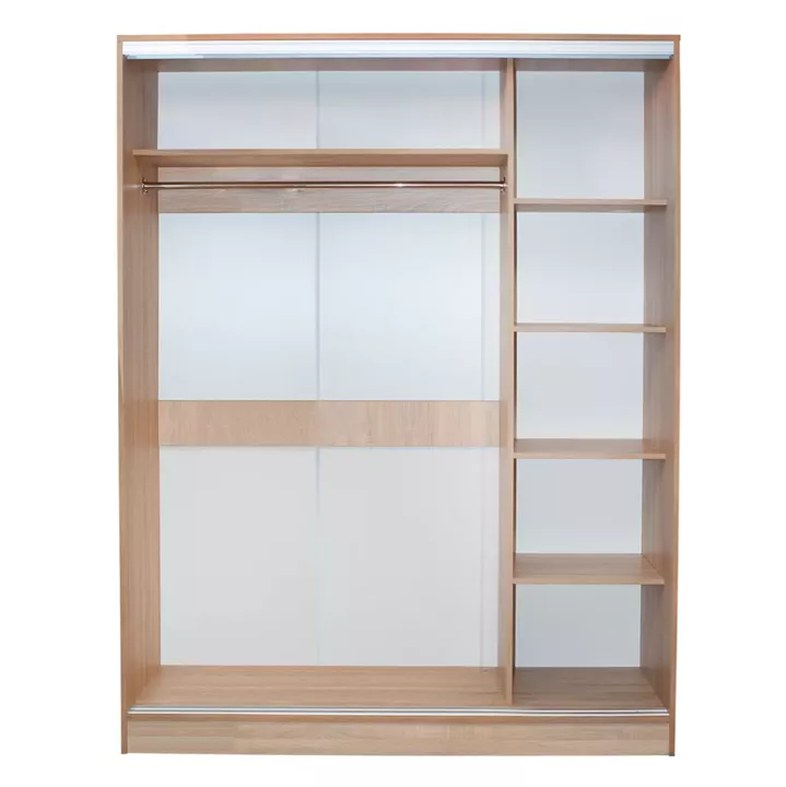BEDROOM FURNITURE SET 6PCS ADLER HM11759 MELAMINE IN SONAMA OAK-FOR MATTRESS 160x200cm