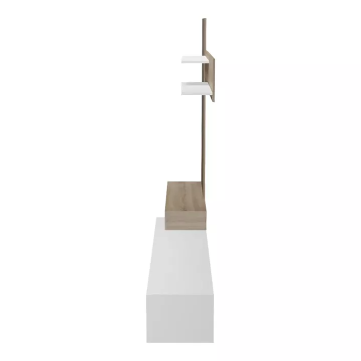 Litende pakoworld living room set in white-sonoma shade 249.4x42.2x199.5cm