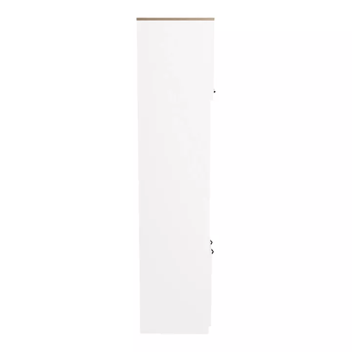 Rowan pakoworld kitchen cabinet in white-sonoma shade 60x42x182cm